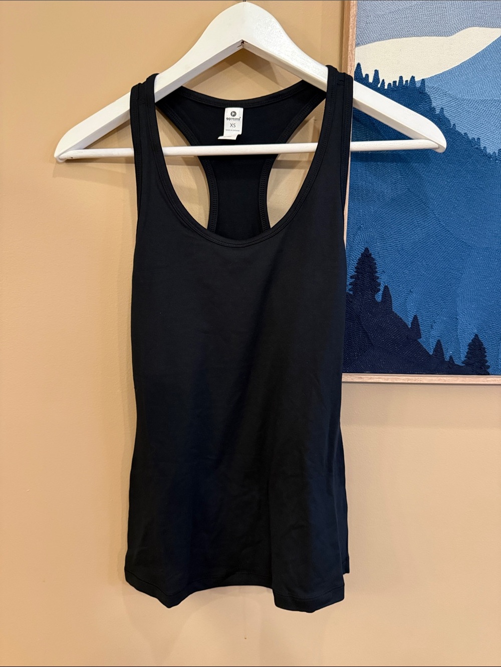 90 Degrees brand new Black Racerback Tank Top size XS light and breezy
